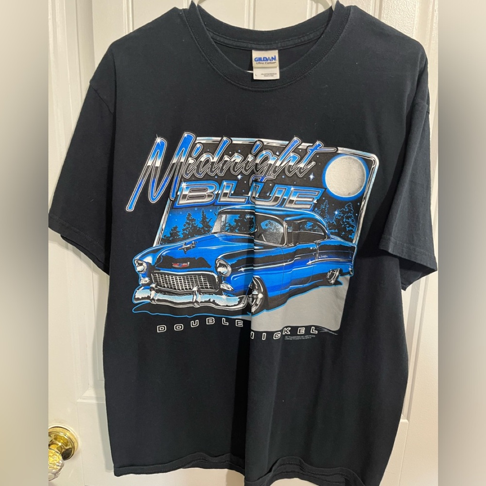 Midnight‎ blue vintage size large tshirt